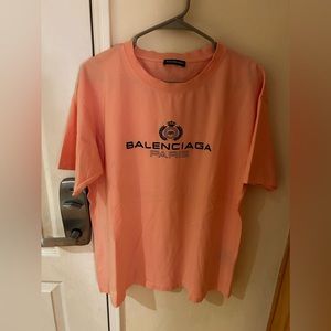 Pink Balenciaga Paris Shirt